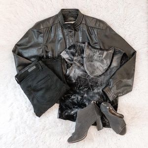 Vintage Berman’s Genuine Leather Jacket | S/M